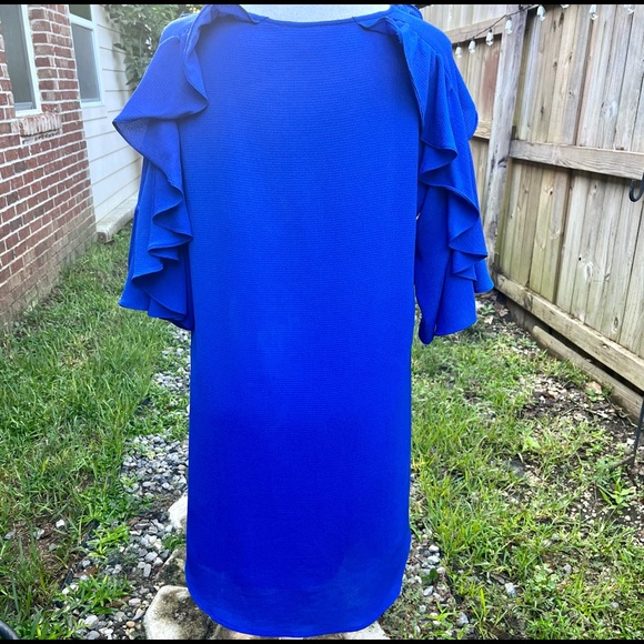 Umgee Royal Blue Heart Mini Dress